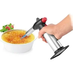 Köksbrännare i Rostfritt Stål - Tescoma CARAMELLATORE – Justerbar Flamma, Säkerhet, Ideal för Karamellisering och Gratinerande