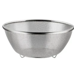 Durkslag & Silar-Köksdurkslag Multifunktionell ristvättskål i rostfritt stål Matsil med fot för frukt och grönsaker 28 X 12 cm / 11 X 4,7 tum