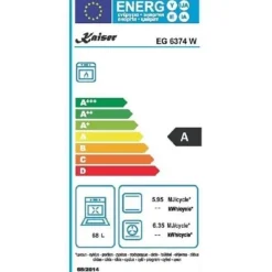 Köksensemble - Kaiser - EG 6374 - Elektrisk ugn - Gaskokplatta - Pyrolytisk självrengöring