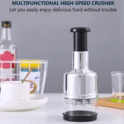 Kökskross Handpress Vitlökshackare Mincer Blad av rostfritt stål Manuell vitlökskross för paprika Lök Köksprylar