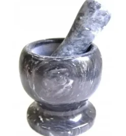 KÖKSMORTEL AV STEN FÖR KRYDDER MED STÖT FÖR ÖRTER KRYDDA XL