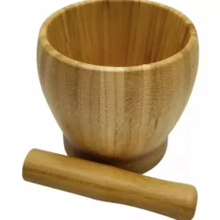 Mortlar & Mortelstötar-KÖKSMORTEL BAMBU 11cm KINGHOFF KH-1617