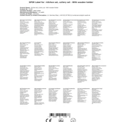 Köksredskap - Set med trähållare, av 5 delar, koppar