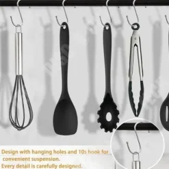 Köksredskap - TD® - Set om 10 - Silikon - Rostfritt stål - Svart