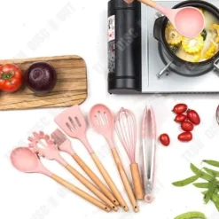 Köksredskap - TD® - Silikonset - 9-11 delar - Färg Rosa - Praktisk och Hållbar