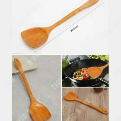 Köksredskap - TD® - Träslev - Non-stick - 4 delar - Miljövänlig