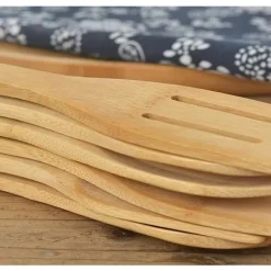 Köksredskap i bambu set om 6 st. - Träslevar i bambu