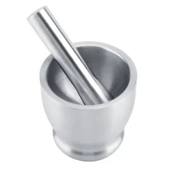 Mortlar & Mortelstötar-Köksredskap: Mortel- och mortelkvarn i rostfritt stål för bönor, vitlök och kryddor