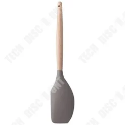 Köksredskapsset - TD® - Högtemperatursilikon - 5 delar - Kaki - Trä