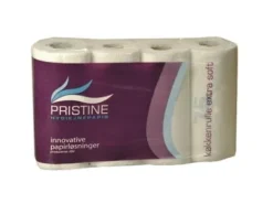 Pappershanddukar-Köksrulle Pristine Extra Soft 2-lagig 18 m Ny fiber,8 pk x 4 rl /krt