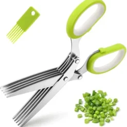 Kökssax, 5 blad örtsax, serveringssax med kam, för lök, paprika, tång, koriander, fågel, persilja