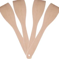 Köksspatel i trä för stekning, längd 300mm - SET med 4 st. - ENDI 525142