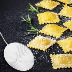 Hålslevar-Köksspindel i rostfritt stål Fackelmann Ovale Limited Edition ref. 40674