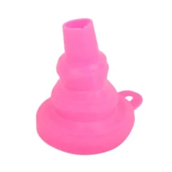 Trattar-Kökstratt Köksprylar Tillbehör Vikbara hopfällbara trattar för att fylla vattenflaska Vätskeöverföring Rosa