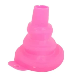 Trattar-Kökstratt Köksprylar Tillbehör Vikbara hopfällbara trattar för att fylla vattenflaska Vätskeöverföring Rosa