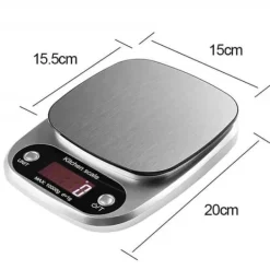 Köksvågar-Köksvåg 10 kg/1g elektronisk hushållsmat med hög precision Stor LCD-skärm för tårta/paj/kex Professional