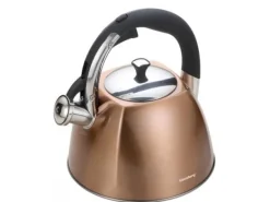 Vattenkokare-Klausberg KB-7202, 3 l, brons, Svart, Rostfritt stål, Keramiska, gas, halogen, Induktion, Gjutjärnsplattor