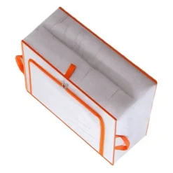 Förvaringspåsar För Hemmet-Klädförvaringsväska Stor kapacitet Transparent vattentät dragkedja Rektangelförvaringsbehållare för filtar Täcken XL 60x50x30cm