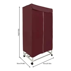 Torkskåp-Klädtork - Bärbar Mini Elektrisk - Vattentät - Hög Bärkapacitet - Kompakt För Lägenhet - Polykarbonat (PC) - Vinröd