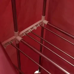 Torkskåp-Klädtork - Bärbar Mini Elektrisk - Vattentät - Hög Bärkapacitet - Kompakt För Lägenhet - Polykarbonat (PC) - Vinröd