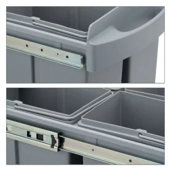 Källsorteringskärl-Källsortering med 4 fack