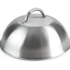 Ibili Klockor för plancha - Inox - 23,2 cm - Inoxhandtag - Höjd 7,5 cm - Idealiskt för att hålla varmt