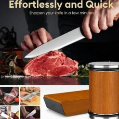 Köksknivar-Knivslip med Industriell Diamant – Rotationsknivslipare, Sliphjulsverktyg med 15° och 20° Multi-vinkel Knivslipningsverktyg, Lämpligt för Köksknivar | CDON