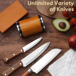 Köksknivar-Knivslip med Industriell Diamant – Rotationsknivslipare, Sliphjulsverktyg med 15° och 20° Multi-vinkel Knivslipningsverktyg, Lämpligt för Köksknivar | CDON