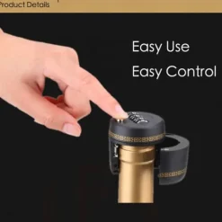 Flaskstopp & Flaskförslutare-Kodlås för flaskor, vin / sprit / läsk /saft mfl