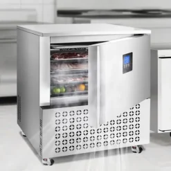 Frysar-Kommersiell blastfrys 114L, 5 fack, blast chiller för skaldjur och gelato, effektiv nedkylning, energibesparande köksutrustning
