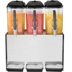 Kommersiell dryckedispenser 12L x 3 tankar, hög kapacitet, kall juice, perfekt för caféer och restauranger