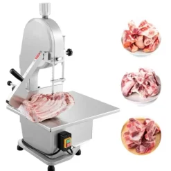 Köttskivare-Kommersiell elektrisk köttbandsåg 1800W, rostfritt stål, högpresterande, effektiv köttbearbetning, perfekt för professionella kök