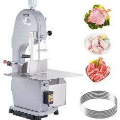 Köttskivare-Kommersiell elektrisk slaktarbensåg-VEVOR-1100 W-4-200 mm tjocklek för stormarknad, restaurang