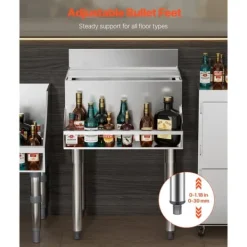 Ishink & Kylare-Kommersiell Isbehållare 61,6 L, Underbar Isbehållare, med skjutlock för kök