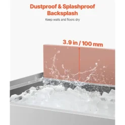 Ishink & Kylare-Kommersiell Isbehållare 61,6 L, Underbar Isbehållare, med skjutlock för kök