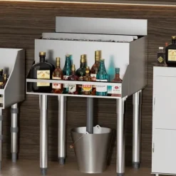 Ishink & Kylare-Kommersiell Isbehållare 61,6 L, Underbar Isbehållare, med skjutlock för kök