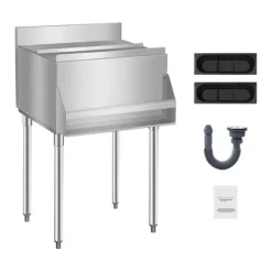 Ishink & Kylare-Kommersiell Isbehållare 61,6 L, Underbar Isbehållare, med skjutlock för kök