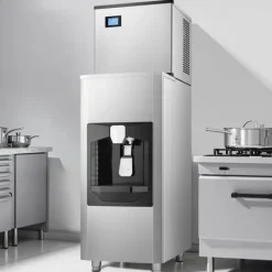 Ismaskiner-Kommersiell Ismaskin 300 pund/dag, 180 pund förvaringsfack, Automatisk isdispensering