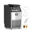 Ismaskiner-Kommersiell Ismaskin, Fristående Skåpmaskin, 120lbs/24H, 45 Isbitar Kapacitet