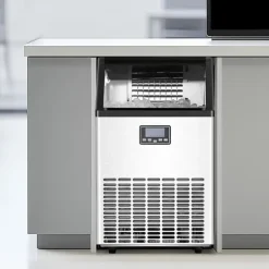 Ismaskiner-Kommersiell Ismaskin, Fristående Skåpmaskin, 120lbs/24H, 45 Isbitar Kapacitet