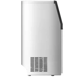 Ismaskiner-Kommersiell Ismaskin, Fristående Skåpmaskin, 90lbs/24H Kapacitet, 50 Isbitar per omgång