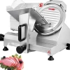 Köttskivare-Kommersiell köttskärare, 200 W, 350-400 varv/min. 8" kolstålblad, justerbar tjocklek för hem- och kommersiell användning.
