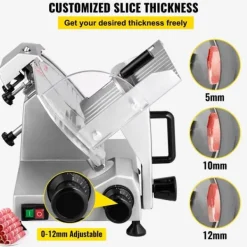 Köttskivare-Kommersiell köttskärare, 200 W, 350-400 varv/min. 8