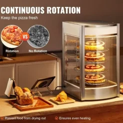 Matuppvärmare-Kommersiell pizzavärmare för 14