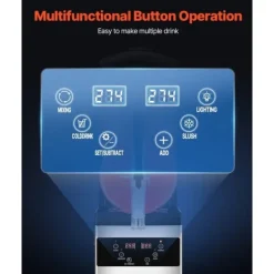 Slushmaskiner-Kommersiell Slushmaskin 12L, Margarita Smoothie, Fryst Dryck, Perfekt för Fest och Event, Snabb Uppvärmning