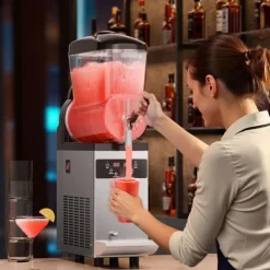 Slushmaskiner-Kommersiell Slushmaskin 12L, Margarita Smoothie, Fryst Dryck, Perfekt för Fest och Event, Snabb Uppvärmning