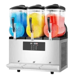 Slushmaskiner-Kommersiell Slushy Maskin 12Lx3, Frys Drycktillverkare för Margarita & Smoothie, Hög Kapacitet, Enkel Användning, Perfekt för Fester