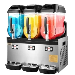 Slushmaskiner-Kommersiell Slushy-maskin 12Lx3, Margaritamaskin, Smoothiemaskin, Frysta drycker, Hög kapacitet, Snabb och effektiv för evenemang