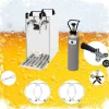 Komplett set - Öltapp - kontakt 40 två linjer torr kylare, run kylare 50 liter/h, KEG:Type G, KEG 2:Type D