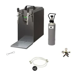 Ölkranar-Komplett set - Öltapp - Stream 50 två linjer torr kylare, run kylare 50 liter/h, KEG:Type G, KEG 2:KeyKeg